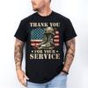 Thank You for Your Service Patriotic Boots Flag Veterans Day Proud Family Shirt