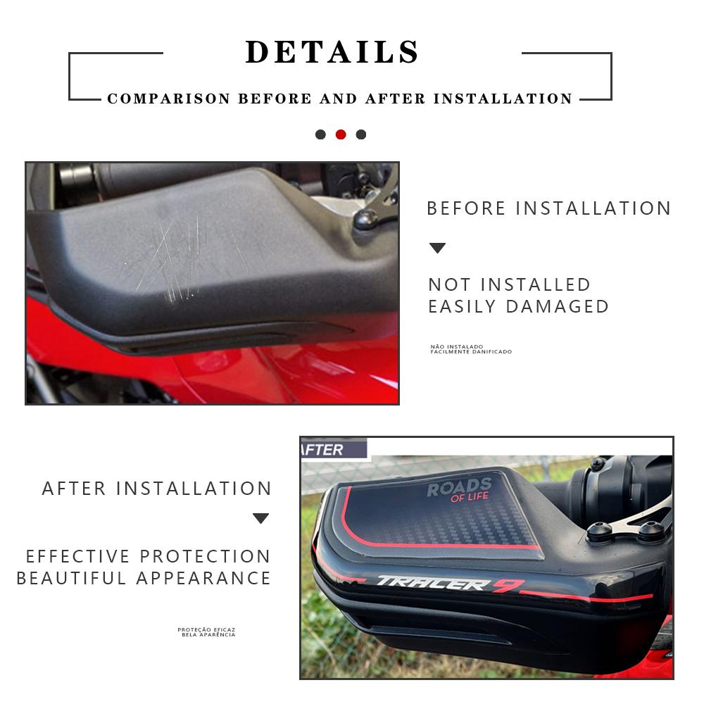 For YAMAHA tracer 9 TRACER9 TRACER 9 2022 2023 Motorcycle Parts 3D Epoxy Resin Sticker Handguard