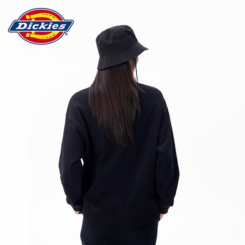Dickies Graphic Letter Print Pullover Crewneck Sweatshirt Women sweatshirts Black DK010829BLK