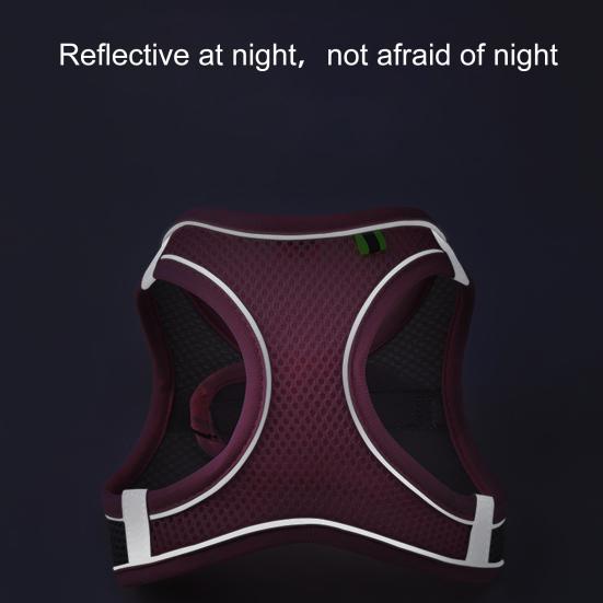 Yousheng Pet Chest Strap Breathable Prevent Break Free Reflective Walking Dog Traction Harnesses Dog Supplies