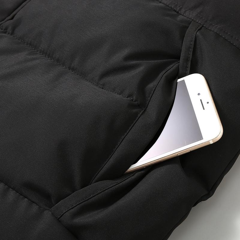 Men's Padded Vest Winter  Fashion Stand Collar Thick Warm Black Sleeveless Jackets Plus Size Korean Style Waistcoat