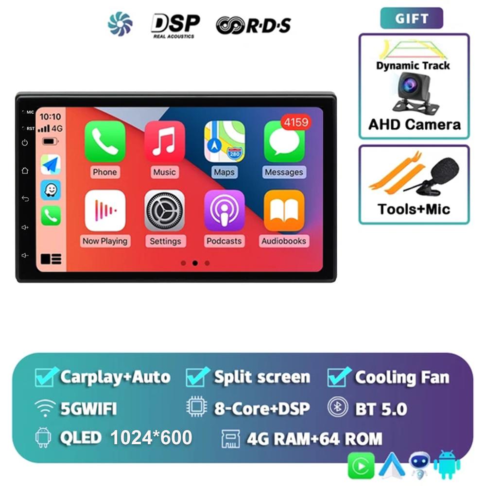 7 Inch 2 Din Android 13 Auto Car Radio Multimedia Video Universal Stereo Carplay GPS For Volkswagen Nissan Hyundai Kia Toyota