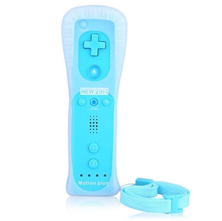 Wii Game Controller Set: 2-in-1 Left & Right Handles with Built-in Accelerator