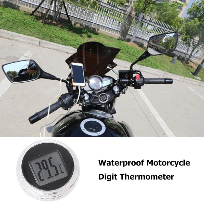 Digitální teploměr Motocykl Vnitřní hodiny Příslušenství k přístrojům Vodotěsný Odolný Měřič teploty