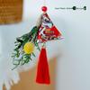 WEZHO Dragon Boat Festival Mugwort Sachets with Tassels & Preserved Flowers (6-pack)