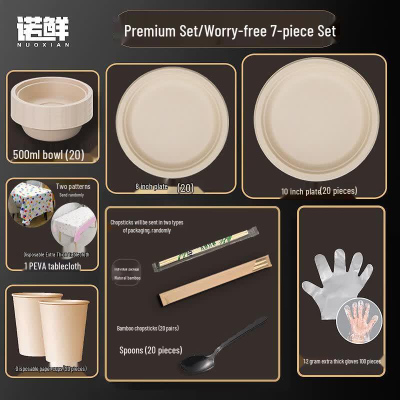 Food-Grade Disposable Round Paper Plates