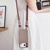 Crossbody Lanyard Matte Liquid Silicone Case For iPhone 17 16 15 14 13 12 11 Pro Max Shoulder Strap Necklace Cord Soft Cover