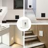 LED Stairs Wall Light Recessed Step Lamp 3W Square Embedded AC85-265V Indoor Entrance Hallway Foyer Ladder Night Light Home Corr
