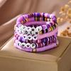 Europäisches und Amerikanisches Retro Polymer Clay Smiley Gesicht Perlenarmband für Damen