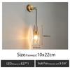 Nordic  Creative Living Room Crystal Wall Lamp Fashion Modern Minimalist Model Bedside Copper Wall Lamp Bedroom Corridor
