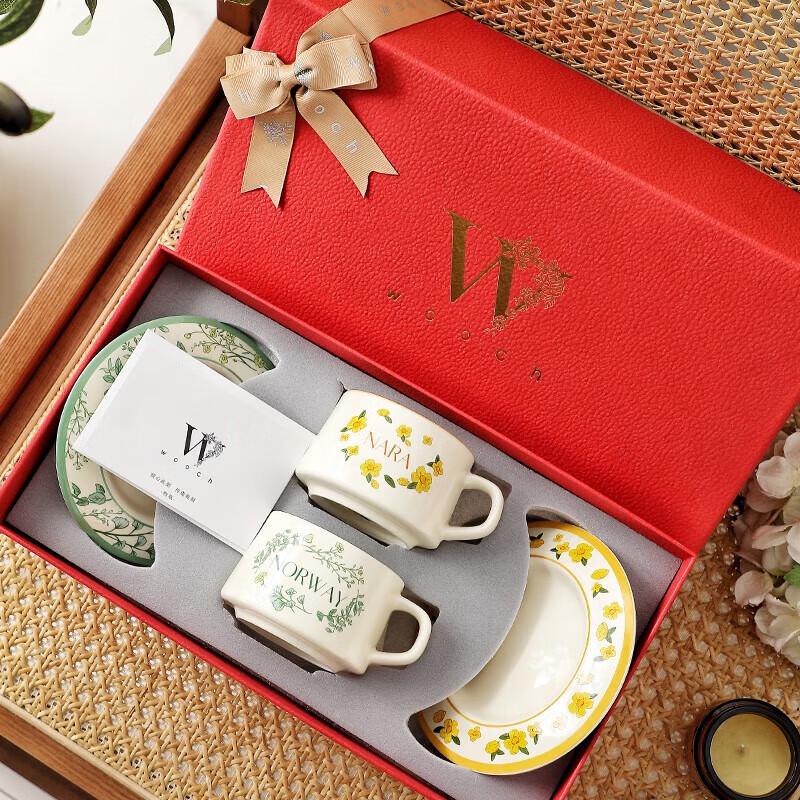 WOOCH Luxury Ceramic Cup & Saucer Gift Set