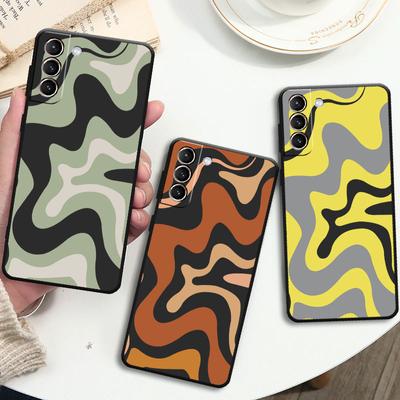 Silicone Swirl Abstract Pattern In Beige And Sage TPU Case Funda for Huawei 8i Y7 Y90 Y70 Plus Y8s Nova 9 SE 8 10 10 Pro Y6 Y9