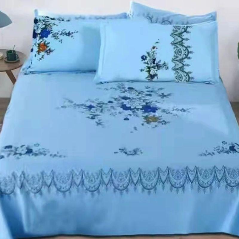Shanghai Peony Print Twill Bed Sheet