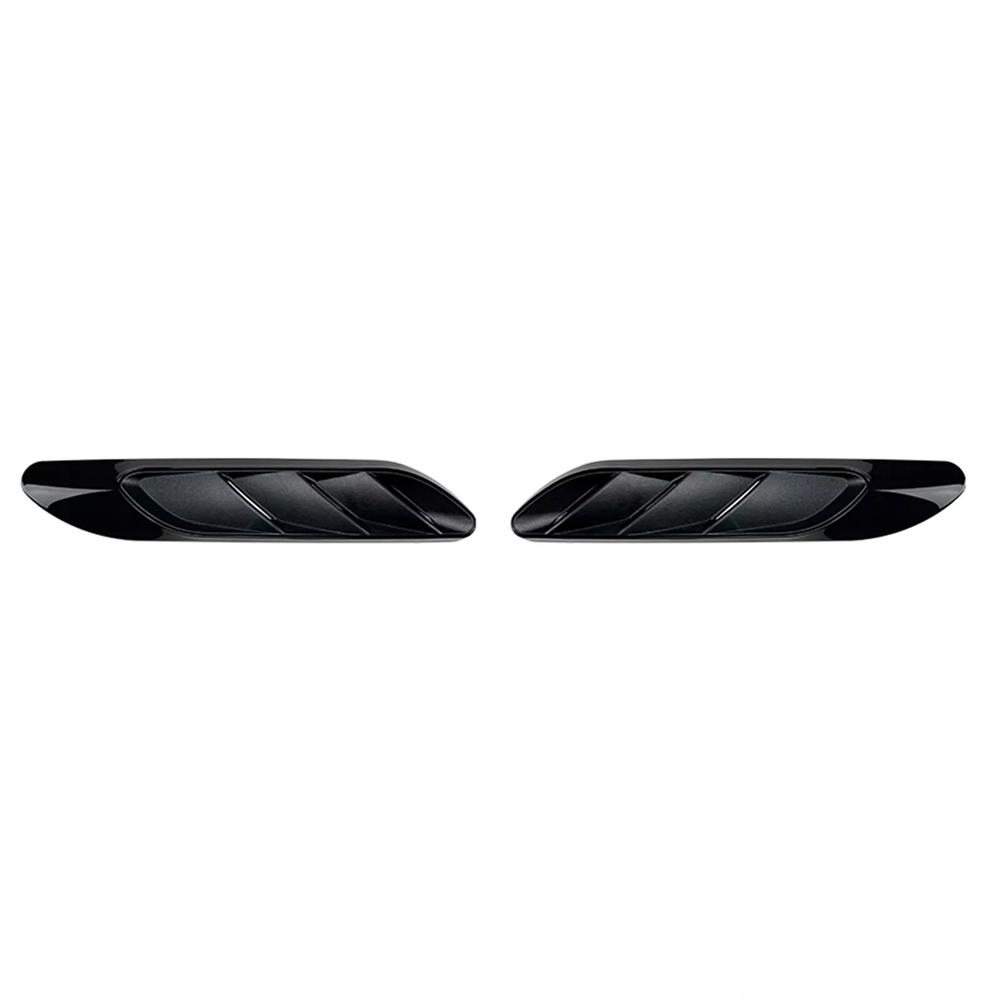 For Mercedes Benz C E CLA 2Pcs Sport Black Side Fender Air Vent Outlet Trim