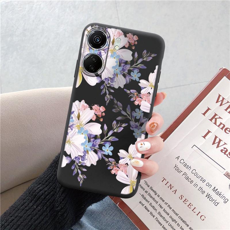 

Чехол для телефона Redmi 13C 4G 12C A3 A2 A1 Plus Note 13 Pro для Xiaomi 14 13 Poco C65 X6 X3 Pro противоударный бампер с рисунком в виде сердца и цветов Xiaomi Poco C65