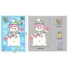 Christmas Pink Santa Claus Stickers Xmas Ball Garlands Bell Snowman Static Stickers Merry Christmas Decor Happy New Year
