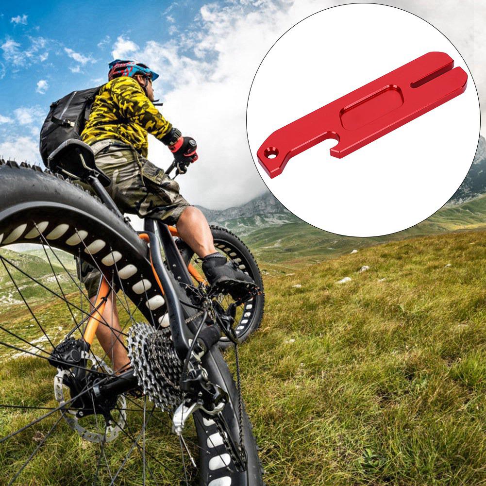 Aluminium Alloy Lightweight Bicycle Disc Brake Truing Wrench Spanner Bike Repair ToolRed