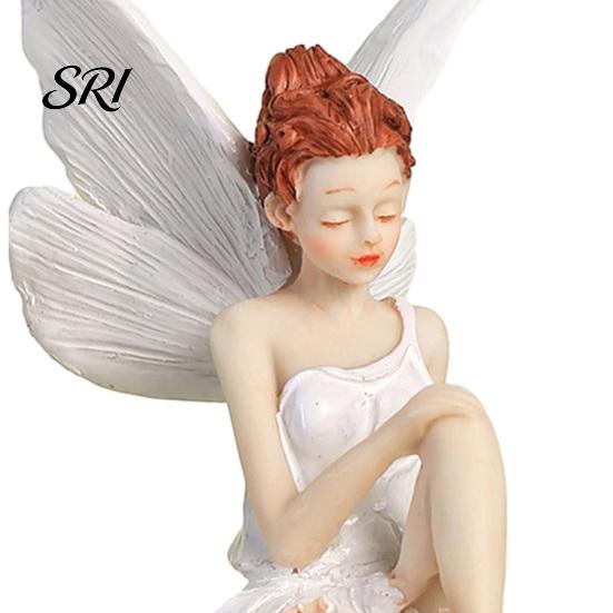 Multi-room Decorative Item Flower Fairy Ornaments, Beautiful And Fine Carving Figurines, Bedroom Piece Resin Sculpture for Home Patio Balcony