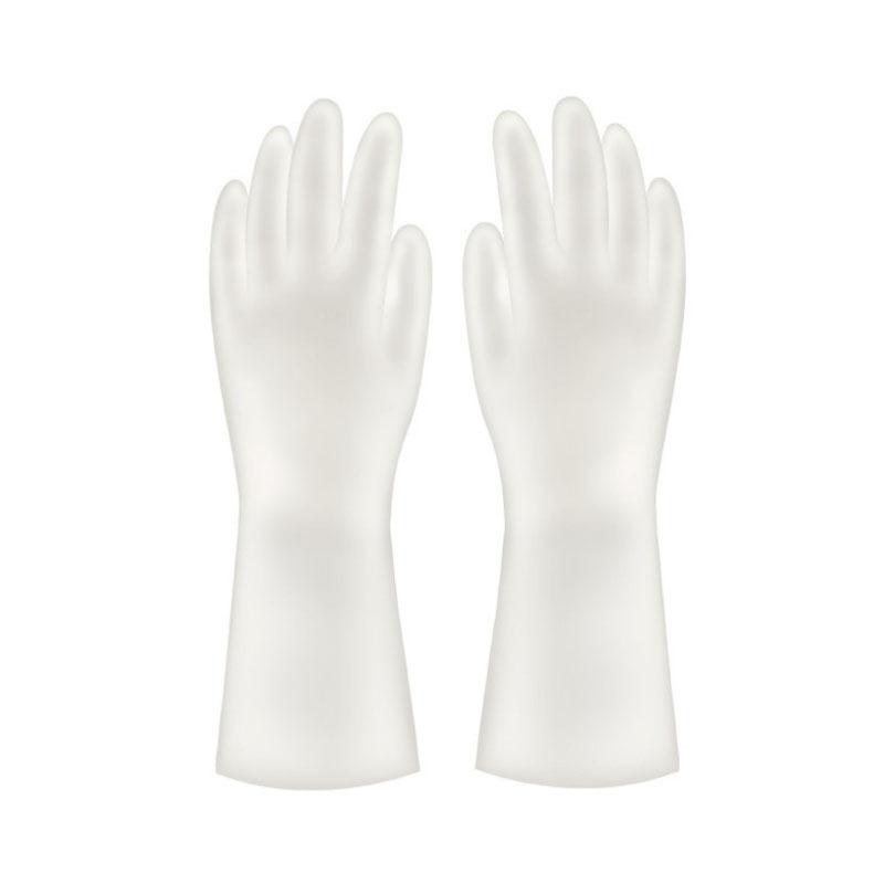 Gants de nettoyage de ménage imperméables Nettoyage de cuisine Gants de lavage de linge en latex Gants en caoutchouc résistants à l'usure