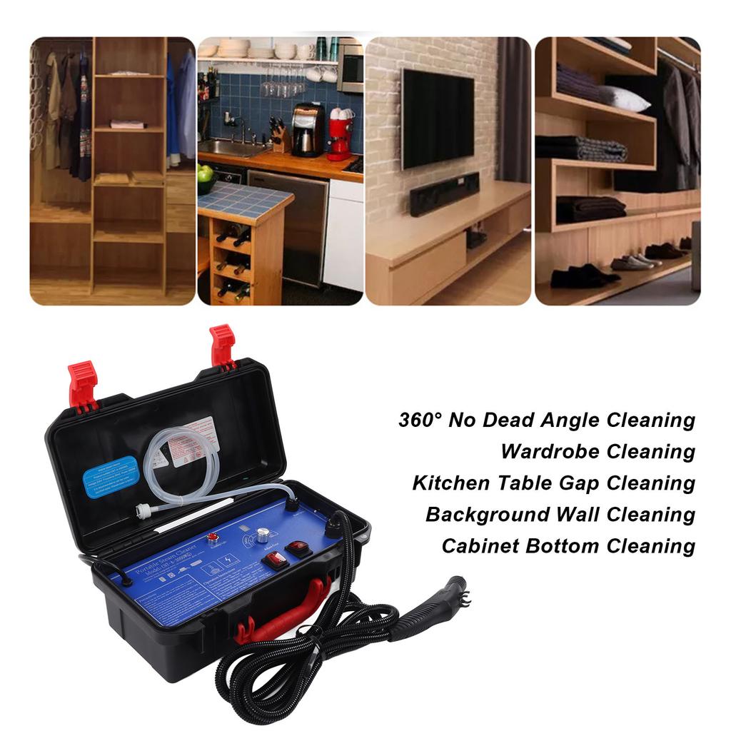 Steam Cleaner High Temperature Maximum 6 Bar Safe Portable Pressurized Steam Cleaning Machine for Home Car