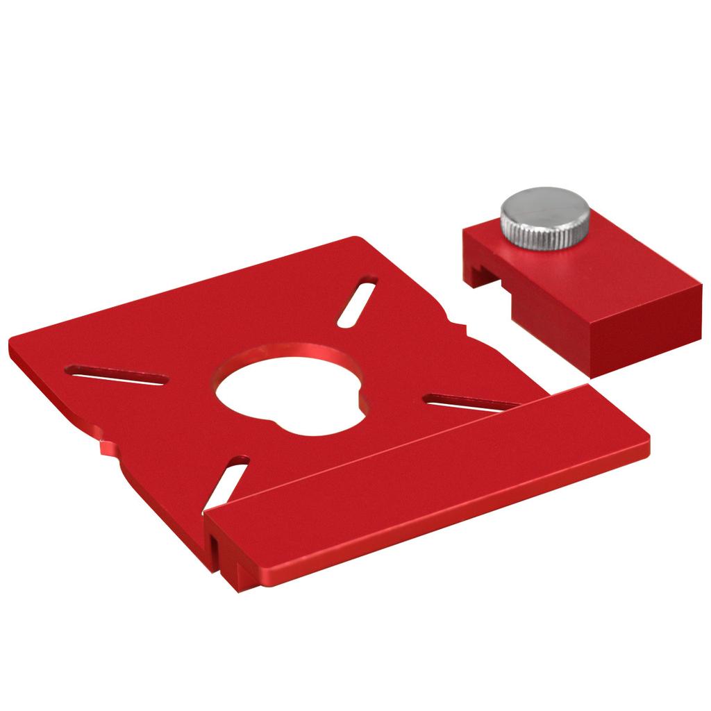 Woodworking Heavy Duty Aluminum Router Guide Rail Connector Set or 2PCS Adjustable Rail Stops for Track Saw Guide Rails
