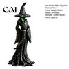 Halloween Atmosphere Ornament Witch Statue, LED Light Up Gothic Resin Figurine, Birthday Gift for Her Dark Fantasy Mysterious Sculpture Desktop