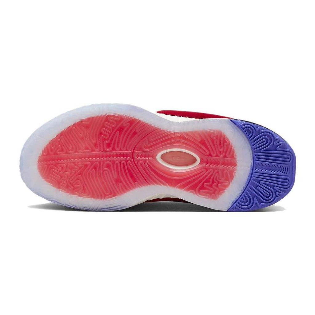 Nike LeBron 21 James Theater Track Red Ivory Bordeaux Blue Joy Grade School Basketball Shoes FN4305-600
