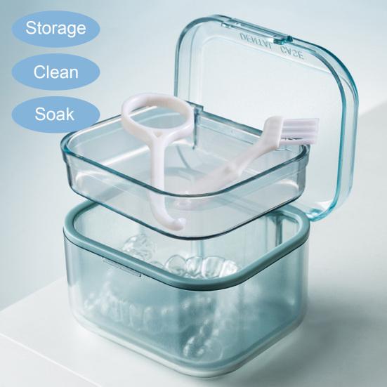 Orthodontic Retainer Braces Storage Box Retainer Braces Clean Soak Container Cleaning Tooth - View #6