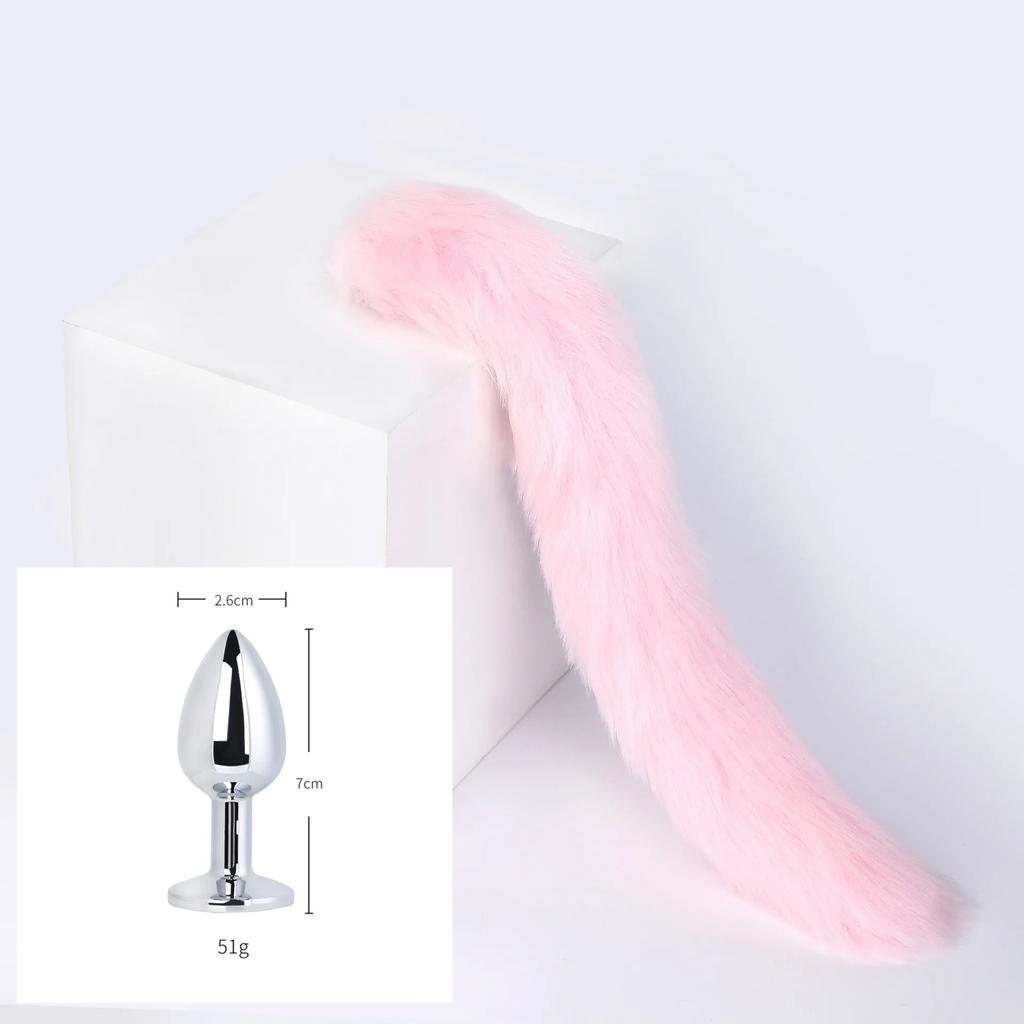 3 Sizes Metal Butt Plug Fox Tail Intimate Toys Bdsm Anal Extender Dilator Sex Shop Products Erotic Games Goods For Adults