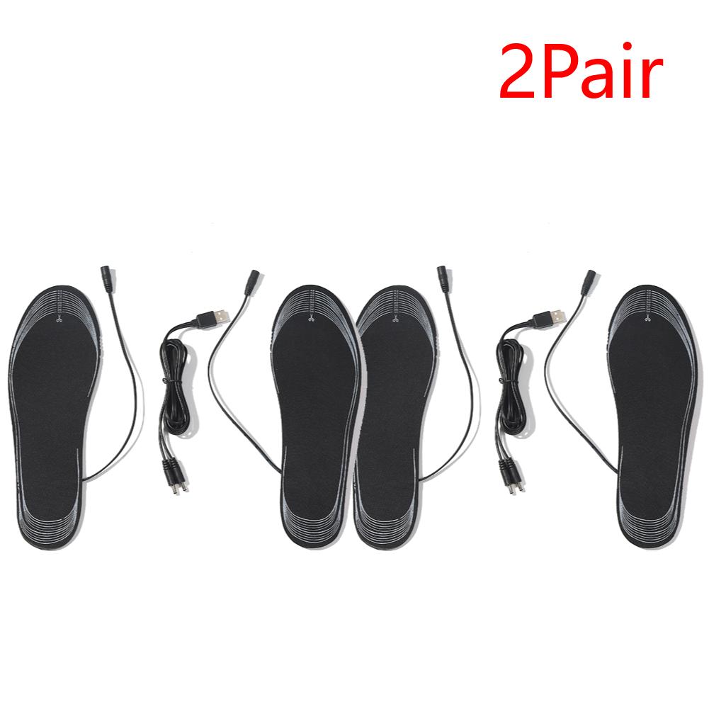 Unisex Heated Shoe Insoles Cuttable Rechargeable Heated Insoles Adjustable Temperature Multifunctional for Winter Outdoor Sports