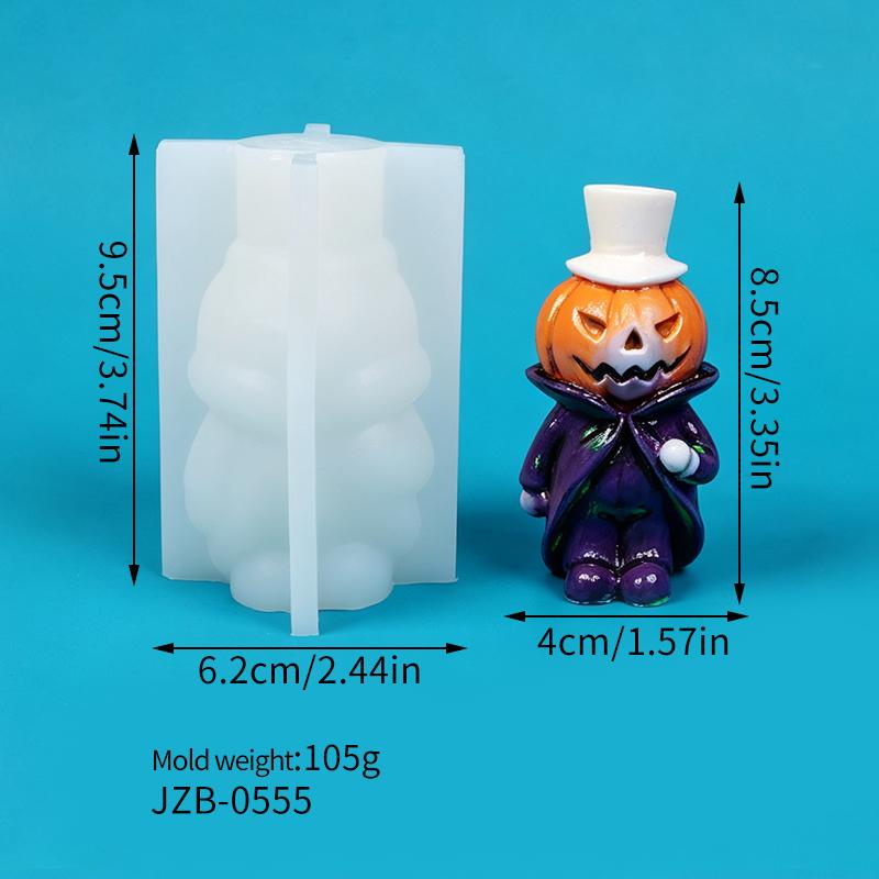 Xiaomi Halloween Ghost Rose Skull Devil Pumpkin Silicone Candle Mold DIY Aroma Soap Plaster Clay Craft Casting Home Party Decor