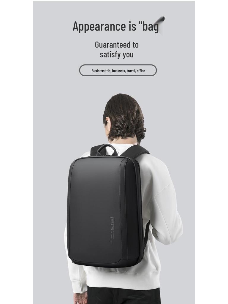 BANGE Men's Large-Capacity Laptop Backpack – Casual Business & Student Use