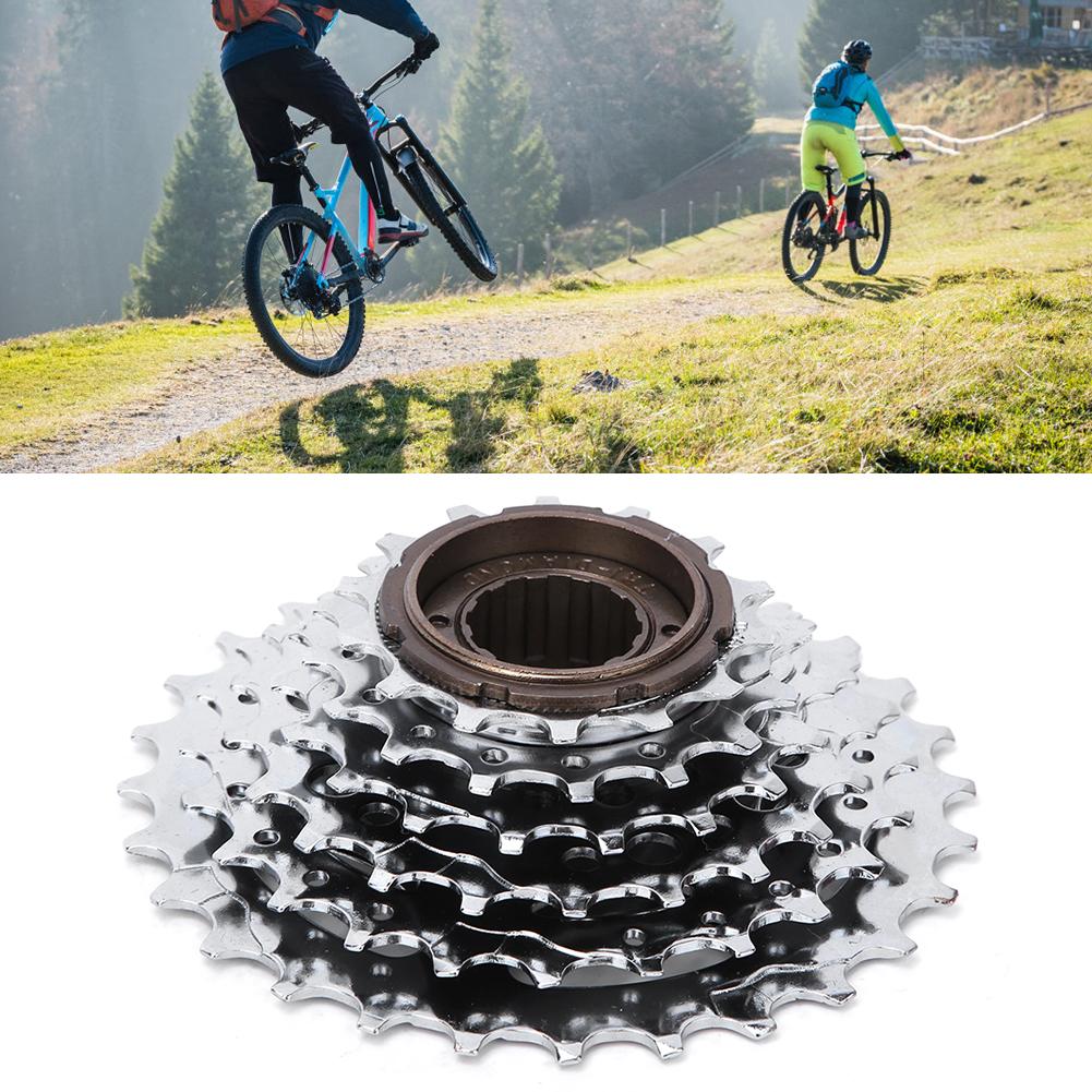 Pinion Bicicletă Cromat Roată Liberă Spate Accesoriu de Înlocuire pentru Bicicletă Montană 6 viteze