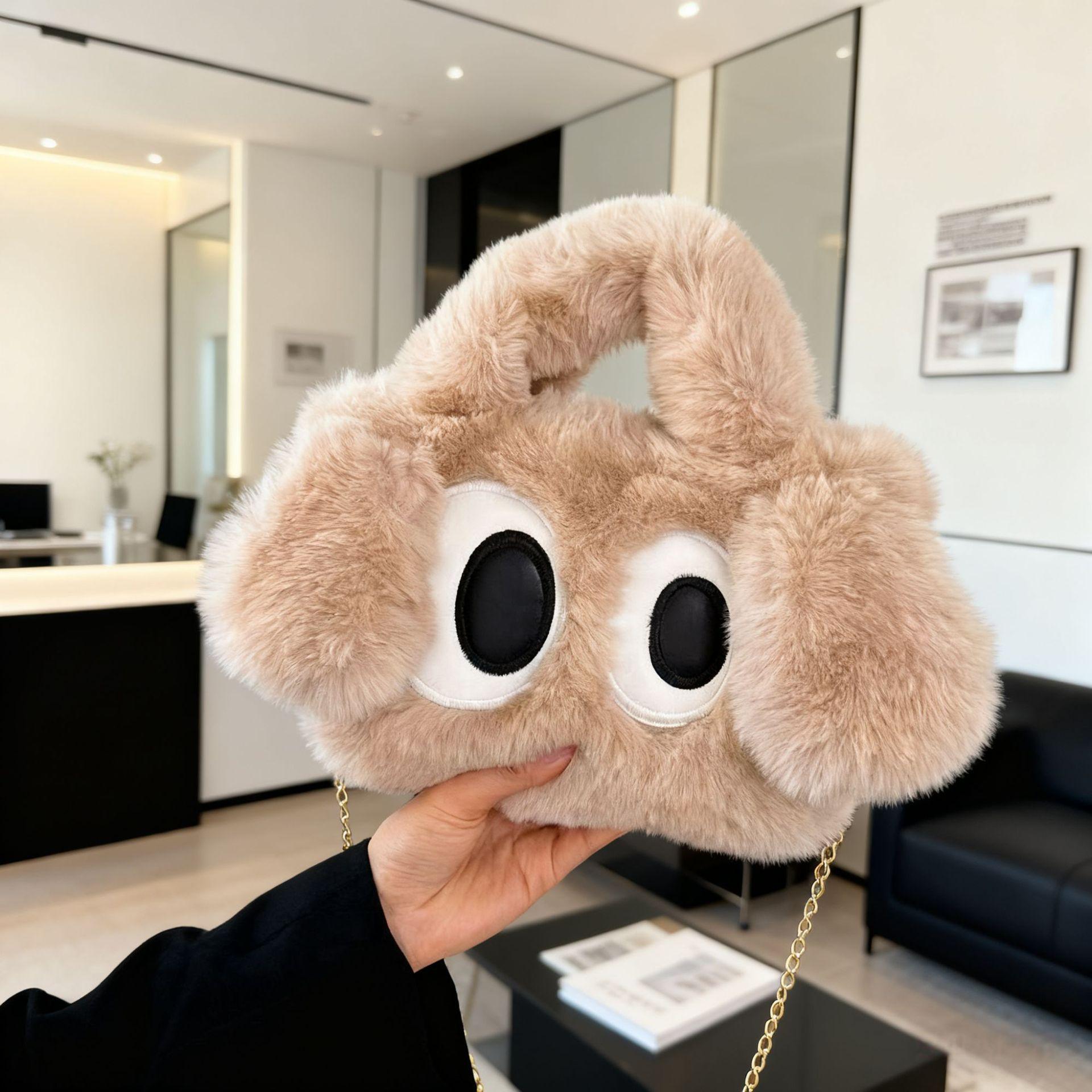 Пушистый кошелек Зимние пушистые сумки для женщин Пушистая сумка-тоут Кошельки из искусственного меха Пушистая наплечная сумка-тоут Сумка-кроссбоди Сумка с верхней ручкой Пушистые сумки-хобо хаки