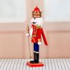 Decorative 36cm King Nutcrackers with Royal Scepter Wood Figurine Christmas Puppet Toy Collectible Ornament Gift