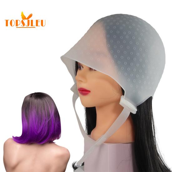 Haar-Highlighter-Hut – professionelles, wiederverwendbares Silikon-Friseurwerkzeug, verstellbare Schnalle, Heimsalonbedarf