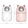 Mini 300ML USB Katzen Luftbefeuchter Aromaöl Diffusor Ultra Leise Haushalt Schlafzimmer Auto Luftreiniger mit Kaltnebel Licht