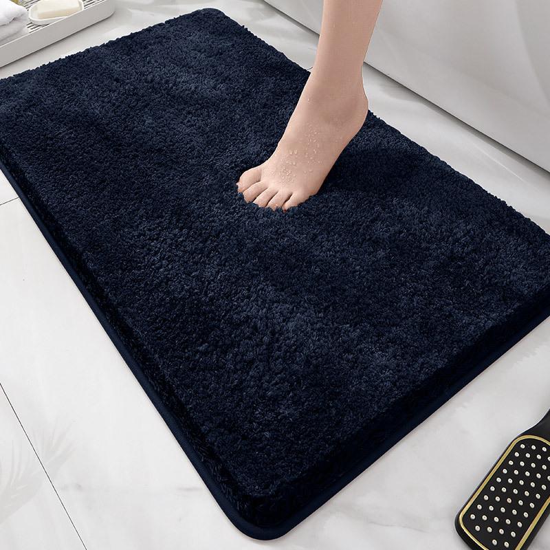 Toilet Absorbent Floor Mat Bathroom Toilet U-Shaped Mat Toilet Entrance Door Non-Slip Foot Pad Toilet Carpet