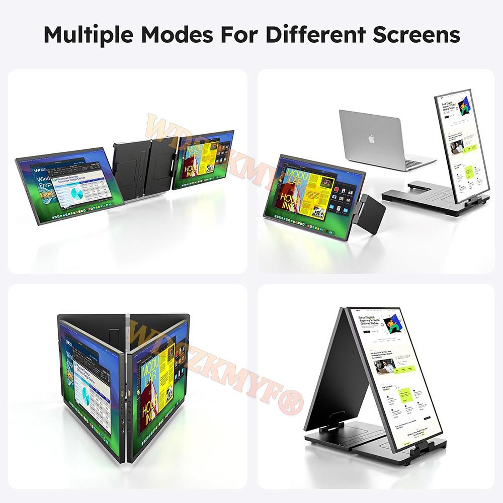 14" 14.1"Portable dual monitor FHD IPS screen Plug&Play USB-C laptop extender Triple Laptop Screen Extender  Second display