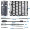 Multi-function Precision Screwdriver Set 128 In 1 Manual Repair Tools Magnetic Phillips Torx Screw Driver Bits for iPhone PC