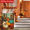 2D Flat, 2D Flat Thanksgiving Autumn Maple Leaves Sunflowers Welcome Garden Flag_2-28x40 Inch Outdoor Garden Flag Double-sided Home Decoration Courtya