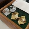 18k Gold Plated Rhombus Stud Earrings - Cool, Luxurious & Versatile Gold Earrings for a High-End Look