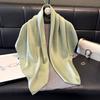 Summer Solid Color Tencel Cotton Ginkgo Biloba Scarf Women'S Beach Sunscreen Yarn Shawl Versatile Silk Scarf Women