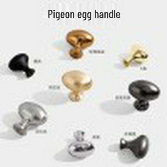 Elegant French Gold Oval Door Handle - Small Round Single-Hole Drawer and Cabinet Pull Single Hole - Chrome