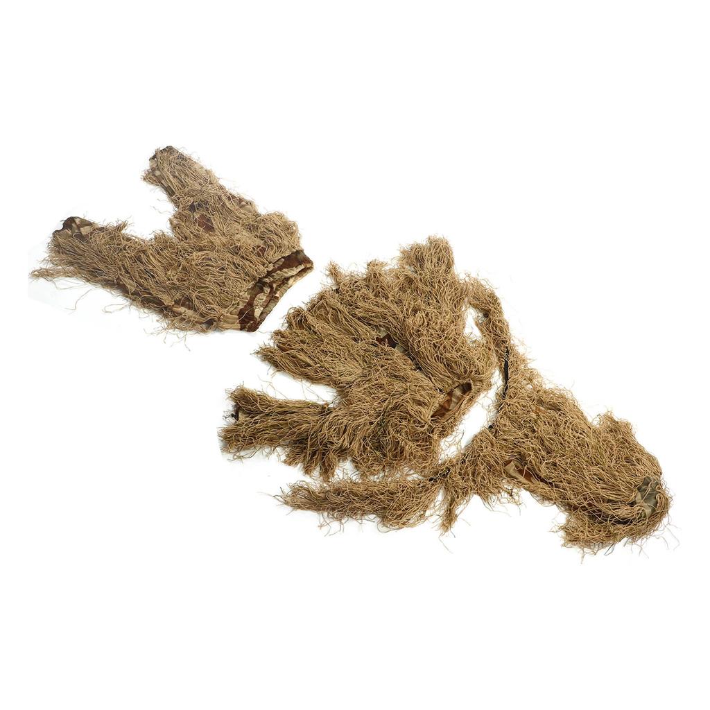 Dziecięcy kombinezon kamuflażowy 3D Oddychająca wełna 5 w 1 Odzież myśliwska Strój kamuflażowy Ubrania w zestawie kurtka spodnie kaptur przechowywanie