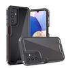 Transparent Blue Three-in-one Mobile Phone Case for Samsung A14 5 Airbags Anti-fall and Four-corner Protection