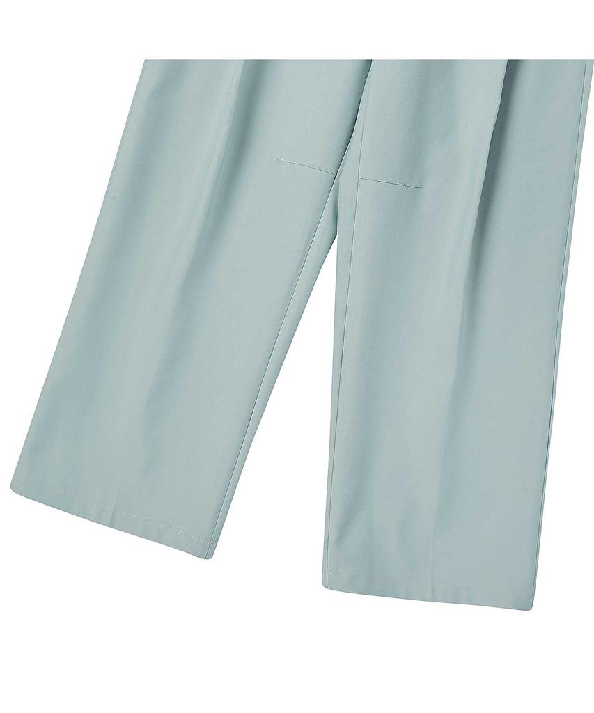 BEYOND CLOSET [Collection Line] Archive Double Face Fabric Stitch Detail Cotton Pants Sky Blue