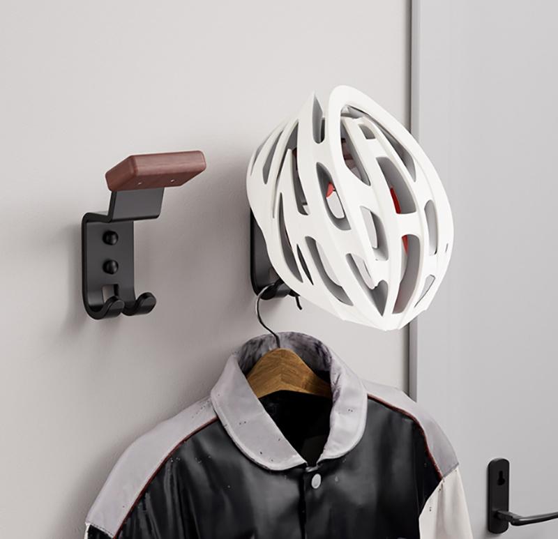 1/2Pcs New Motorcycle Helmet Rack Versatile Hanger Solid Helmet Holder With Hook Home Wall Mount Motorcycle Helmet Display Stand