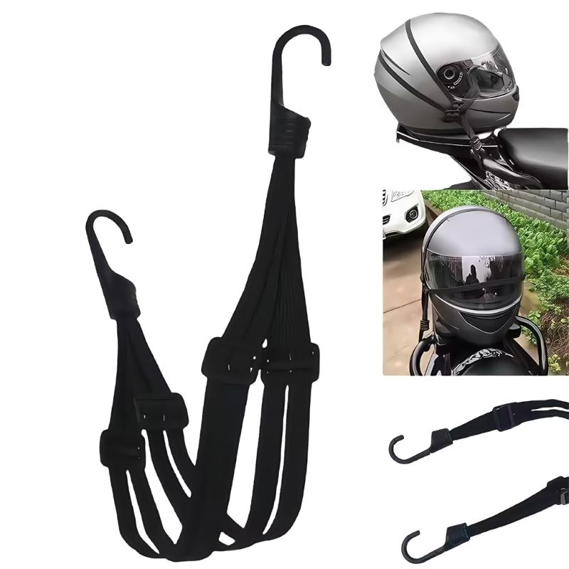 Adjustable Helmet Luggage Rope Stretchable Luggage Rope Nonslip Grip Motorcycle Travel Accessory Fastening