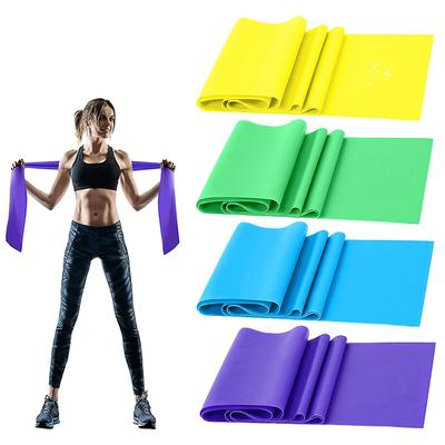 Set Fasce di Resistenza Fascia Elastica TPE 4 Livelli di Resistenza Esercizio Allenamento Recupero Fitness Yoga Pilates Riabilitazione Allenamento di Forza